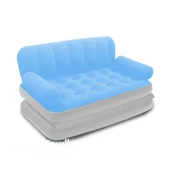  2 كنبة سرير قابلة للنفخ والطى متعددة الاستخدامات